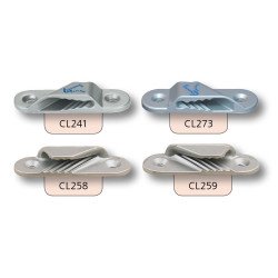 CLAMCLEAT Liekleinenklemme Racing Backbord Alu elox. Seil 3-6mm