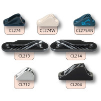 CLAMCLEAT Einbauklemme für Seil 3-5mm Alu