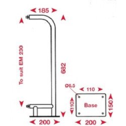 ECHOMAX Masthalterung für Radarreflektor EM230BR/MO
