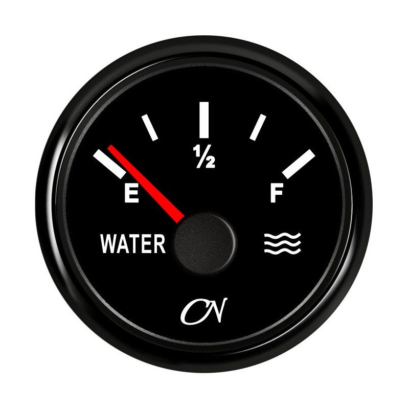 CN Wassertank-Anzeige analog 12/24V 57mm schwarz