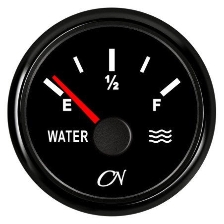 CN Wassertank-Anzeige analog 12/24V 57mm schwarz