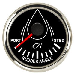 CN Ruderlage-Anzeige analog 12/24V 57mm schwarz/chrom