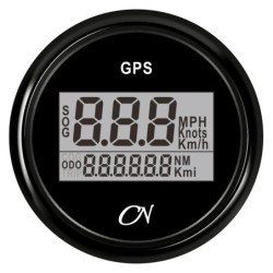 CN GPS-Tachometer digital 12/24V 57mm schwarz