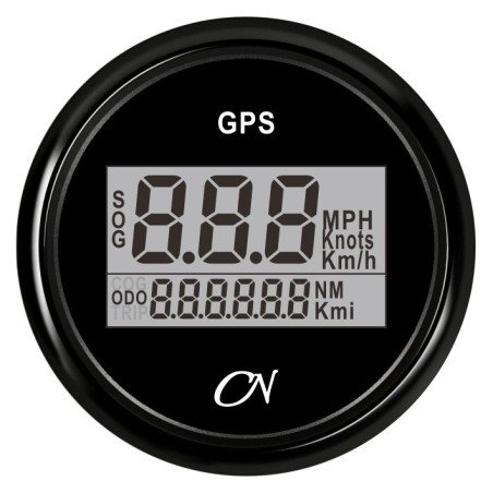 CN GPS-Tachometer digital 12/24V 57mm schwarz
