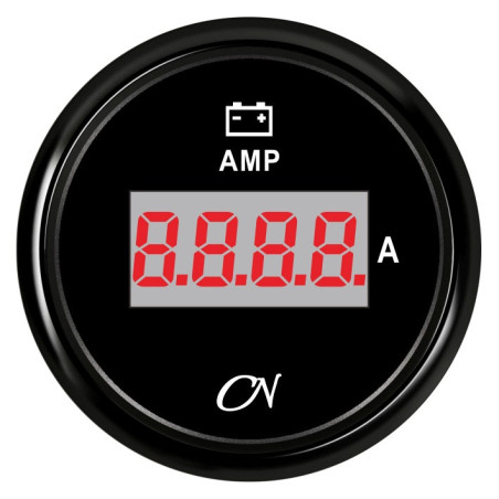 CN Amperemeter-Anzeige digital 12/24V 57mm schwarz