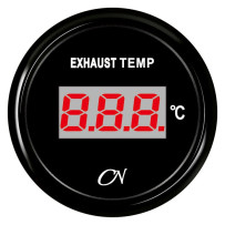 CN Abgastemperatur-Anzeige digital 12/24V 57mm schwarz