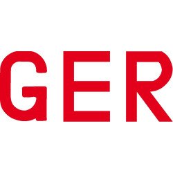 Segelnummer selbstkl. PES 235mm 'R' rot 10St.