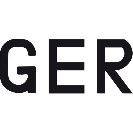 Segelnummer selbstkl. PES 235mm '1' schwarz 10St.