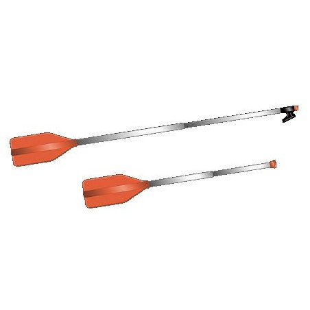 DAVIS Stechpaddel,teleskopierbar Alu/Kunststoff mit Knauf 500-1150mm,orange