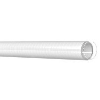 Fäkalienschlauch mit Stahlspirale PVC 16mm weiß