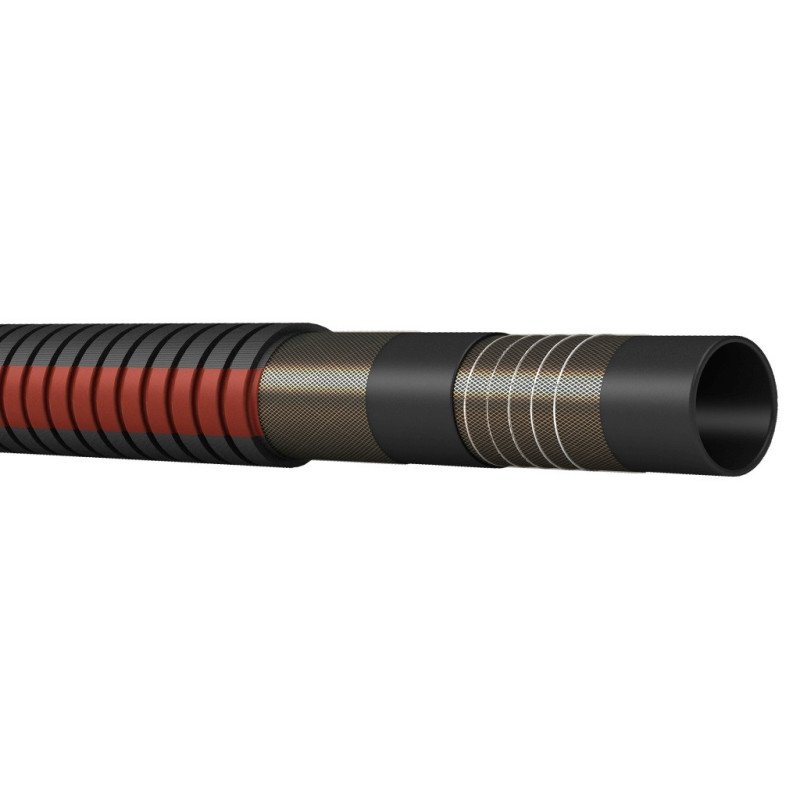 Kühlwasserschlauch PE mit Stahlspirale 32mm