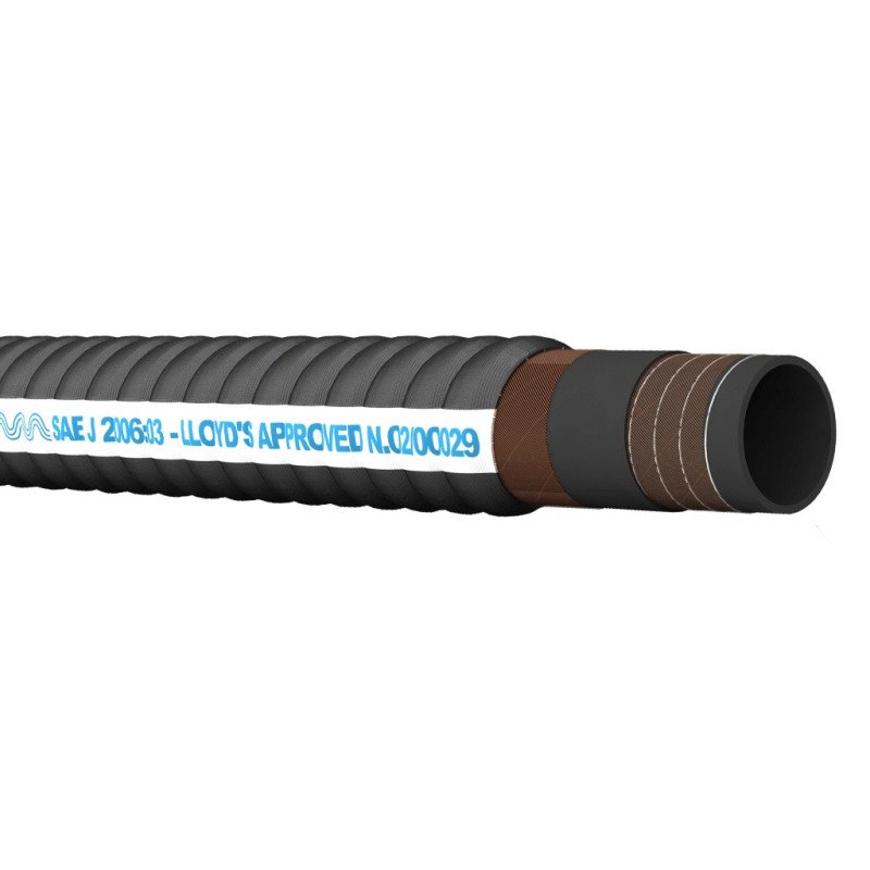 Abgasschlauch Gummi mit Stahlspiralen 51mm