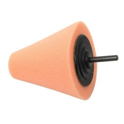 Polierkegel 80mm, Schaft 6mm, mittel, orange