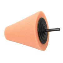 Polierkegel 80mm, Schaft 6mm, mittel, orange