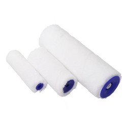 Kleinwalze Mikrofaser Florhöhe 8mm weiß 10cm
