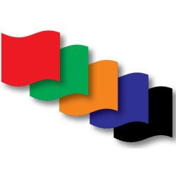 Regatta-Flagge  50 x  75 cm  BLAU  (Zielflagge)