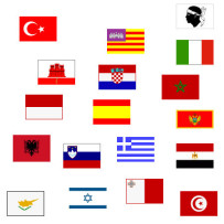 Regionalflagge PES 300x450mm Korsika
