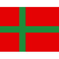 Regionalflagge PES 200x300mm Bornholm