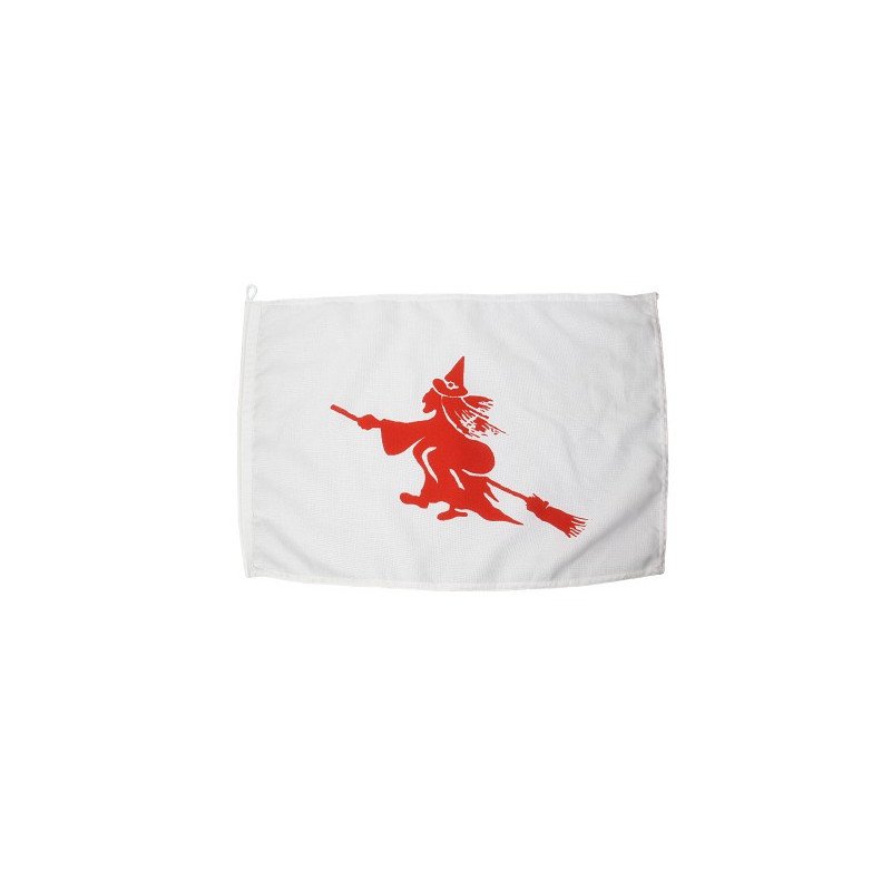Spassflagge PES 300x450mm Fliegende Hexe