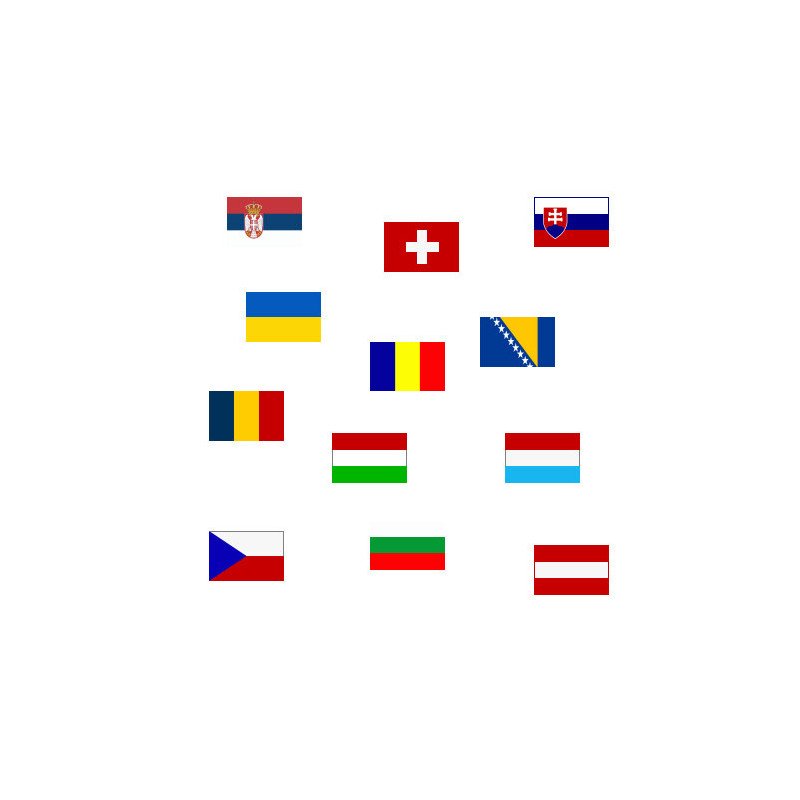 Nationalflagge PES 200x300mm Rumänien