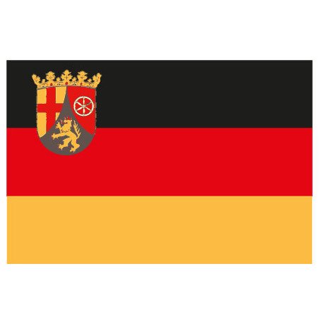 Bundeslandflagge PES 200x300mm Rheinland-Pfalz