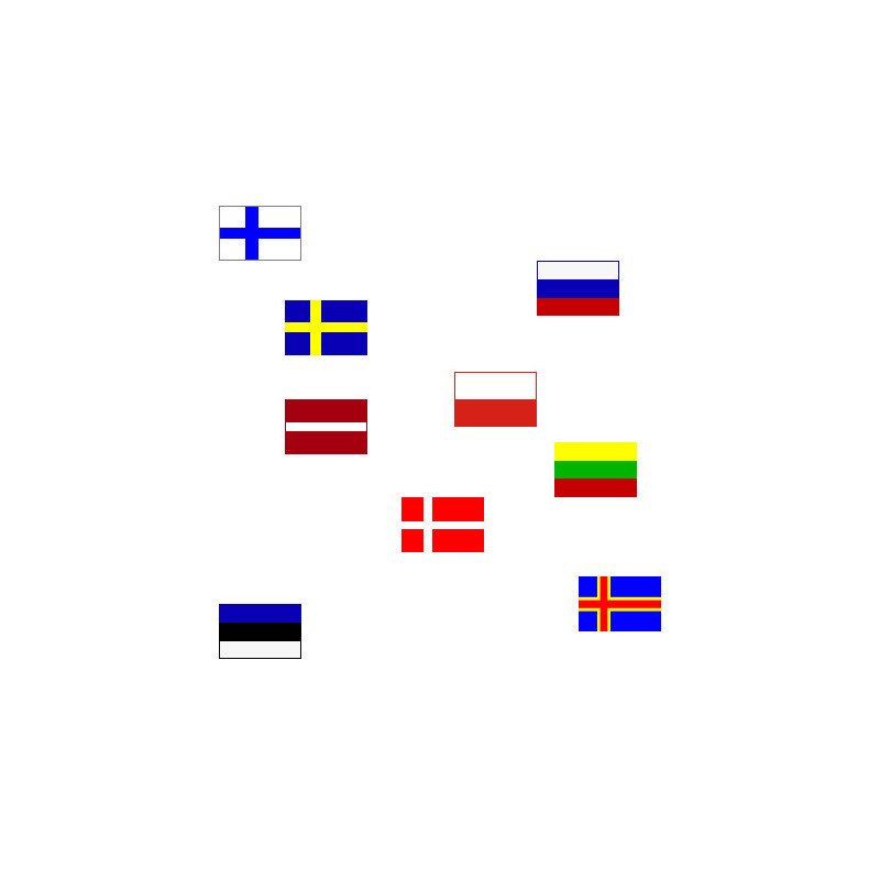 Signalflagge Nummer 8  30x45cm