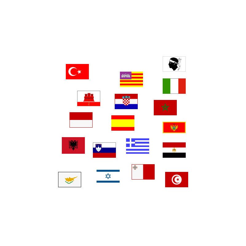 Nationalflagge PES 200x300mm Türkei