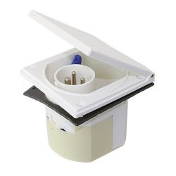 CEE Einbau-Wandstecker, mit Klappe 230V 3-polig