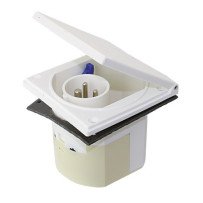 CEE Einbau-Wandstecker, mit Klappe 230V 3-polig