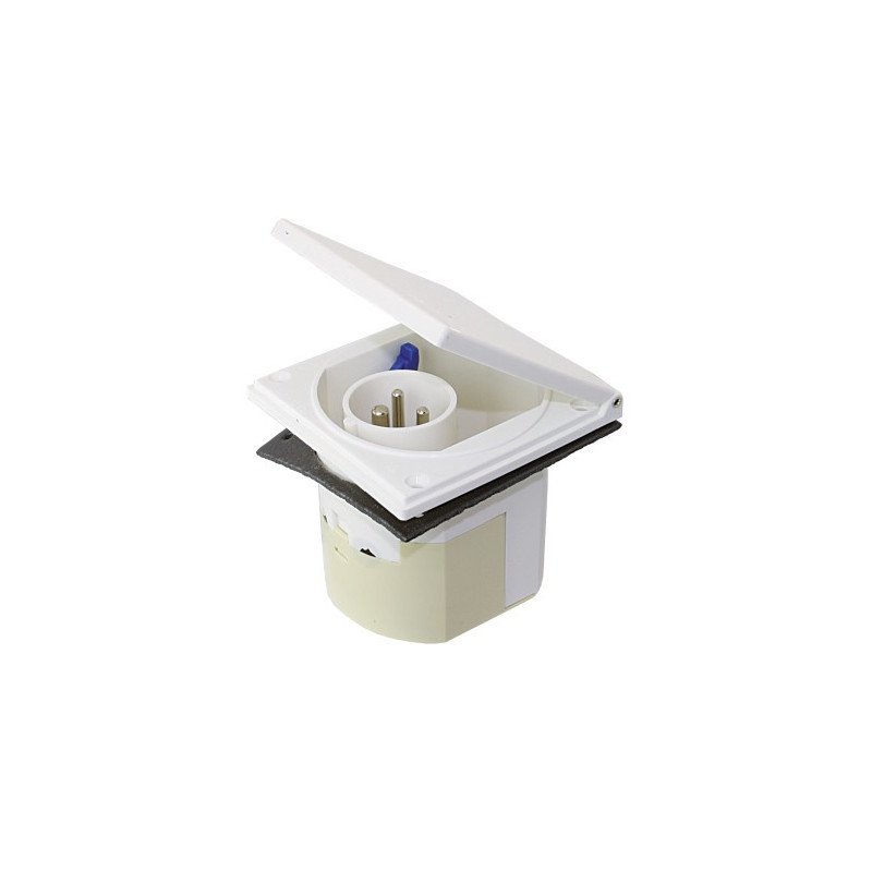CEE Einbau-Wandstecker, mit Klappe 230V 3-polig