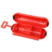 Schutzbox/Schutzkapsel für Schuko-Steckverbindungen IP44 rot