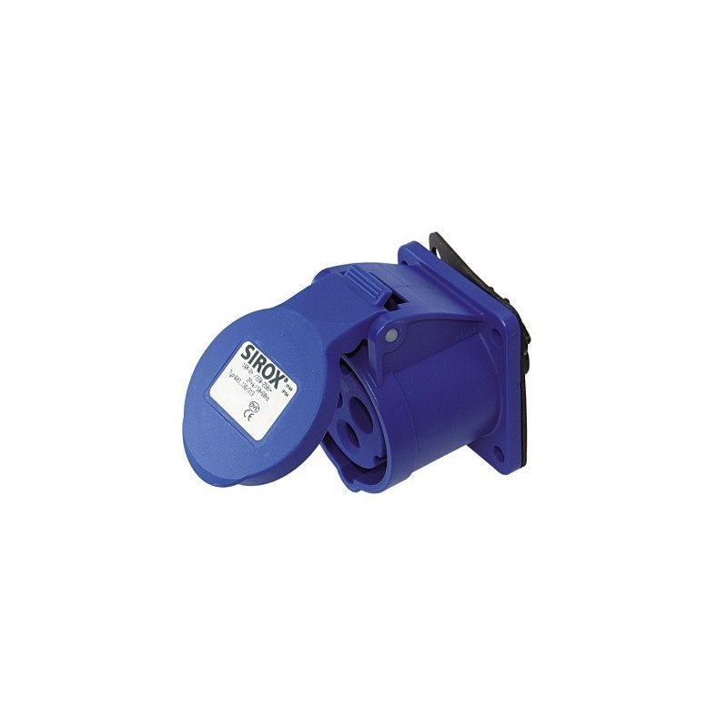 CEE Anbau-Kupplung mit Klappe 230V 3-polig