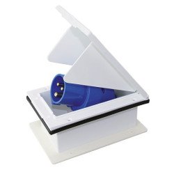 CEE Einbau-Wandstecker, ausschwenkbar 230V 3-polig