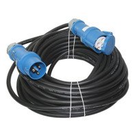 CEE Verlängerungskabel 230V 3-polig mit Stecker und Kupplung, 25m