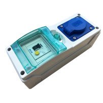 Kleinverteilergehäuse+FI-LS-Schalter+Steckdose