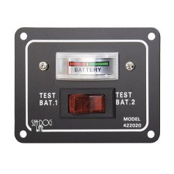 Batterie-Testschalter für 2 Batterien Alu 12V 37A