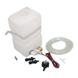 Wischwasseranlage mit Tank, Pumpe, Kabel, Schlauch, Spritzdüsen, Schalter