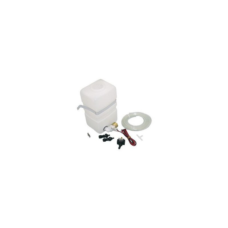 Wischwasseranlage mit Tank, Pumpe, Kabel, Schlauch, Spritzdüsen, Schalter