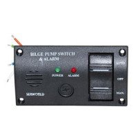 Bilgealarmtafel 12/24V mit Schalter Auto/Aus/Man.