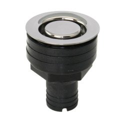 Decksablauf mit Edelstahlkappe POM für Schlauch 25mm