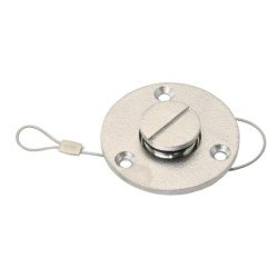 Lenzstopfen mit Schraubverschluss und Schlitzantrieb A4 iD19mm