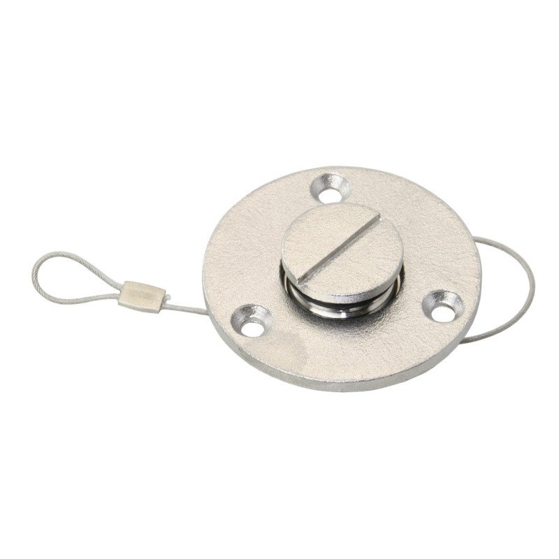 Lenzstopfen mit Schraubverschluss und Schlitzantrieb A4 iD19mm