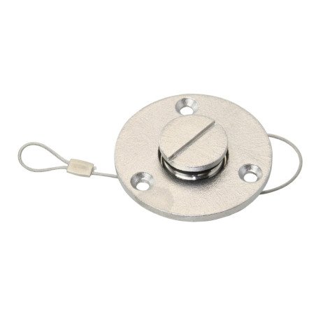 Lenzstopfen mit Schraubverschluss und Schlitzantrieb A4 iD19mm