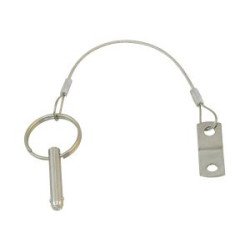 Kugelsp.Bolzen 6.35x25mm/15cm Sich.Seil VP:10St.