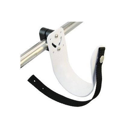 Rettungsring-Halter für Relingmontage Alu/Nylon für Rohr 25mm, weiß