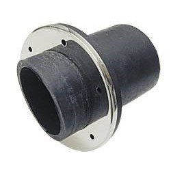 Auspuff-Spiegeldurchführung Gummi/Edelstahl für Schlauch 40mm