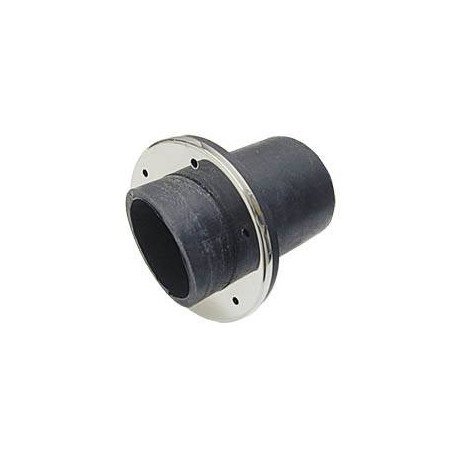 Auspuff-Spiegeldurchführung Gummi/Edelstahl für Schlauch 40mm