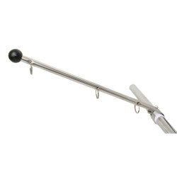 Flaggenstock Edelstahl für Reling 22/25mm 0,39m