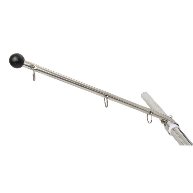 Flaggenstock Edelstahl für Reling 22/25mm 0,39m