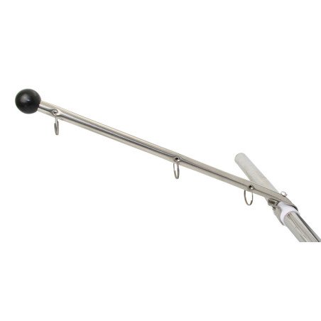 Flaggenstock Edelstahl für Reling 22/25mm 0,39m